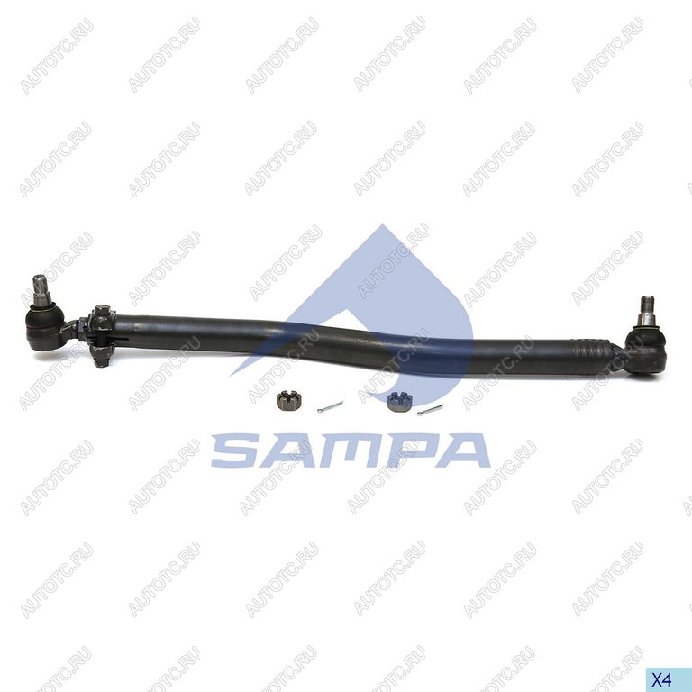 6 349 р. Тяга рулевая RENAULT VOLVO продольная L=900мм SAMPA SAMPA 097.1006-01  с доставкой в г. Майкоп