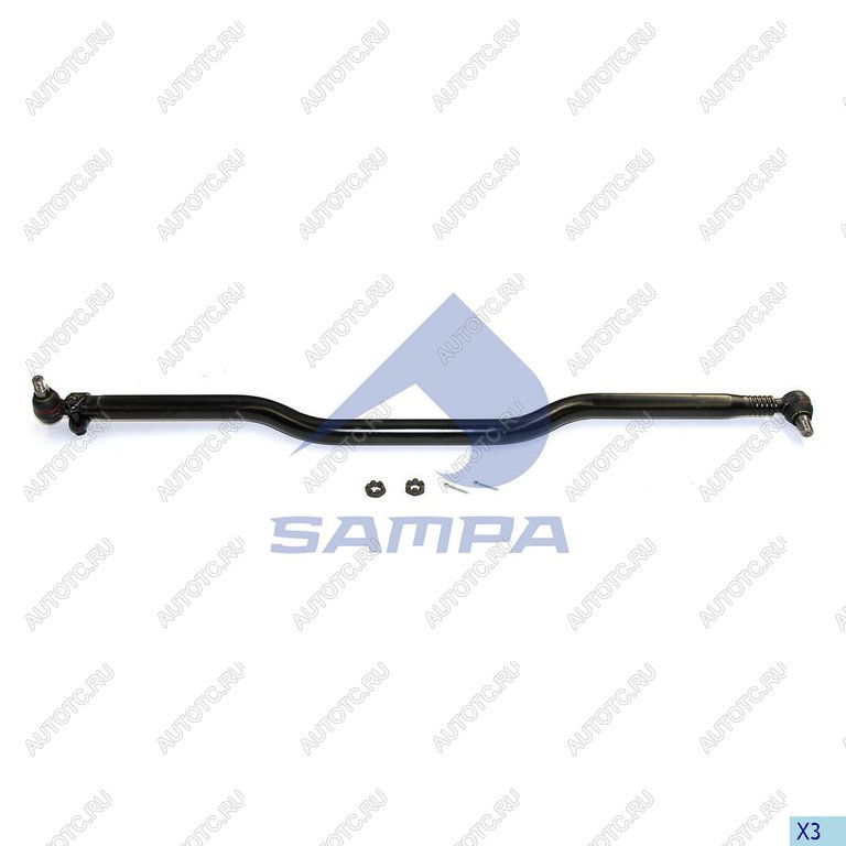 8 999 р. Тяга рулевая MAN поперечная L=1588мм SAMPA SAMPA 097.158-01  с доставкой в г. Майкоп