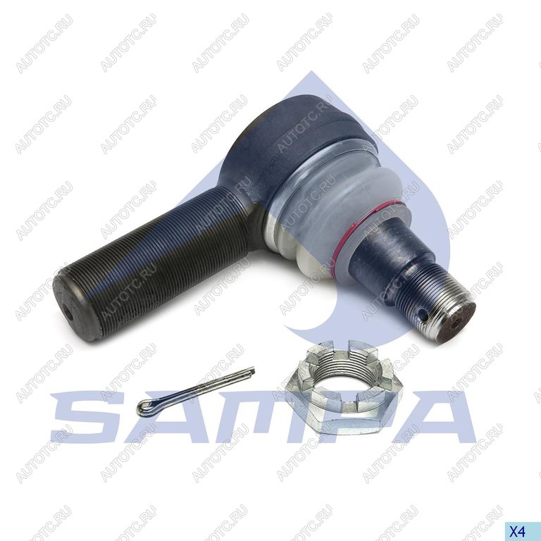 2 899 р. Наконечник рулевой тяги SAF MERCEDES правый (M38х1.5M30х1.5,L=135) SAMPA SAMPA 097.232-01  с доставкой в г. Майкоп