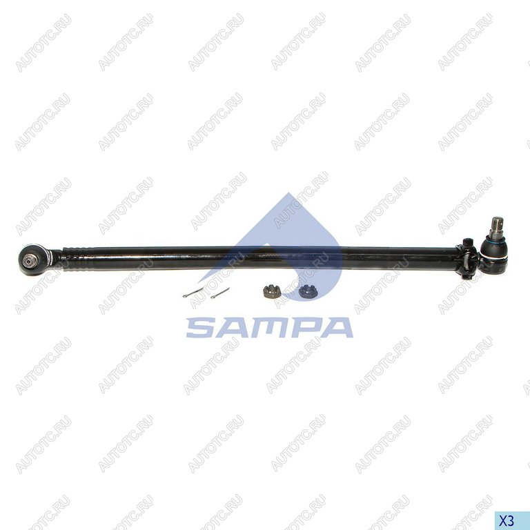 4 169 р. Тяга рулевая MERCEDES Atego продольная L=837мм SAMPA SAMPA 097.319-01  с доставкой в г. Майкоп
