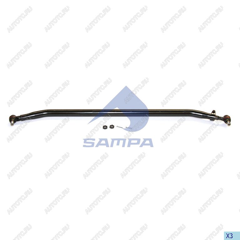 10 899 р. Тяга рулевая SCANIA поперечная L=1743 d=62 SAMPA SAMPA 097.360-01  с доставкой в г. Майкоп