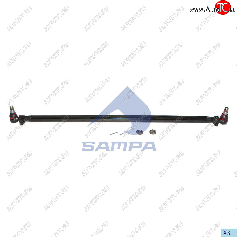 6 549 р. Тяга рулевая MERCEDES поперечная L=1532мм SAMPA SAMPA 097.411-01  с доставкой в г. Майкоп