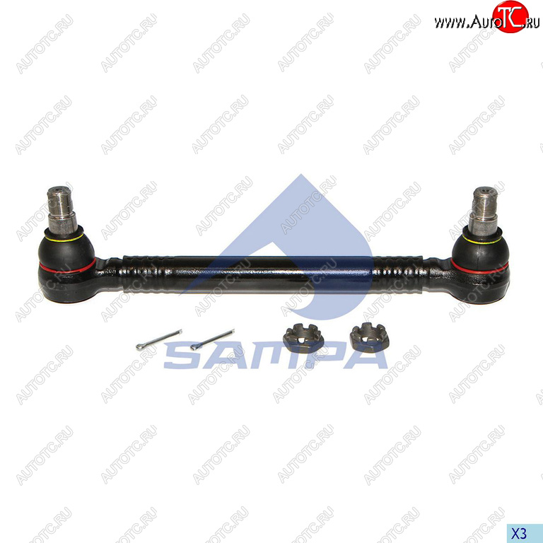 3 499 р. Тяга рулевая MAN поперечная L=413 SAMPA SAMPA 097.506-01  с доставкой в г. Майкоп