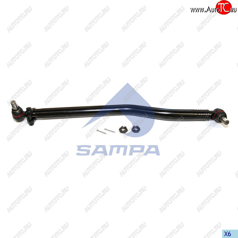 6 899 р. Тяга рулевая MAN TGA продольная L=993мм SAMPA SAMPA 097.537-01  с доставкой в г. Майкоп