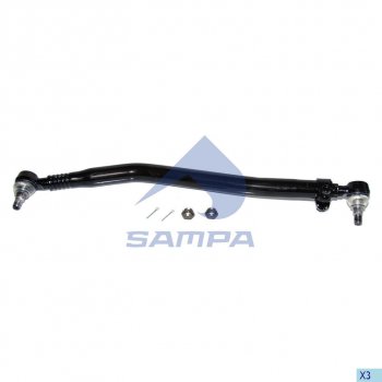 6 199 р. Тяга рулевая VOLVO продольная L=863 SAMPA SAMPA 097.551-01  с доставкой в г. Майкоп. Увеличить фотографию 1