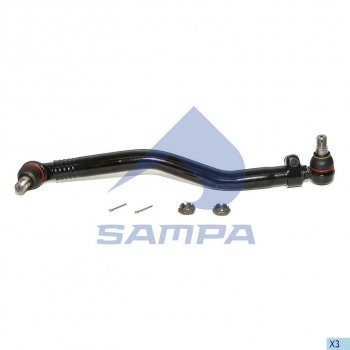 6 399 р. Тяга рулевая RENAULT продольная L=710 SAMPA SAMPA 097.574-01  с доставкой в г. Майкоп. Увеличить фотографию 1