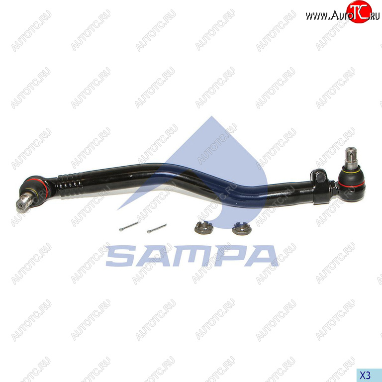 6 399 р. Тяга рулевая RENAULT продольная L=710 SAMPA SAMPA 097.574-01  с доставкой в г. Майкоп