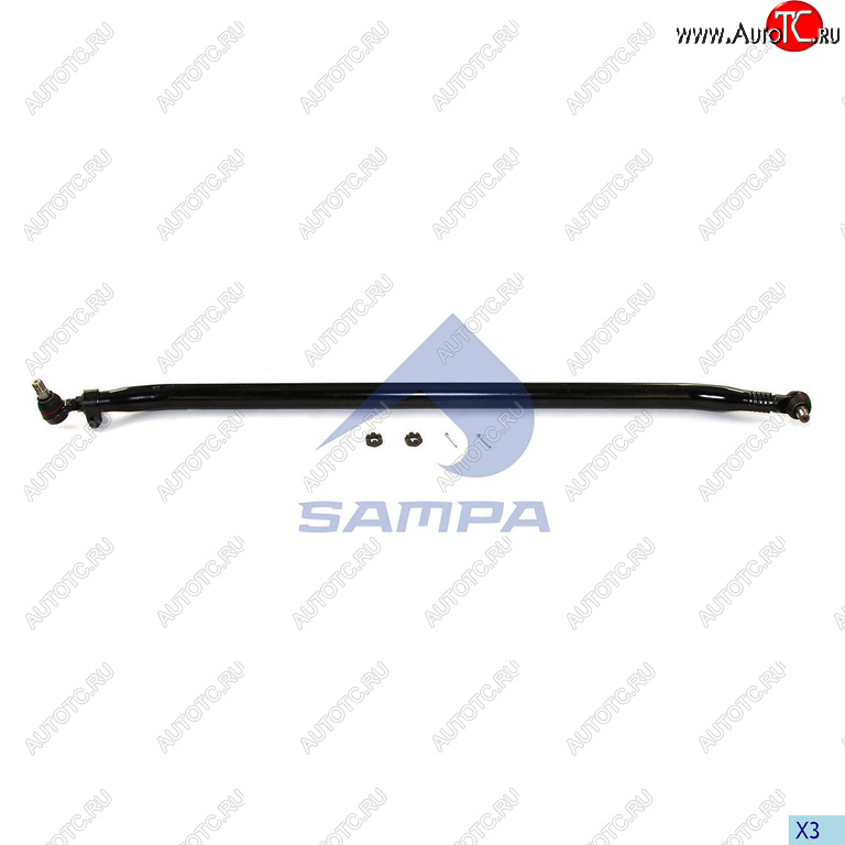 8 999 р. Тяга рулевая RENAULT поперечная L=1655 SAMPA SAMPA 097.597-01  с доставкой в г. Майкоп