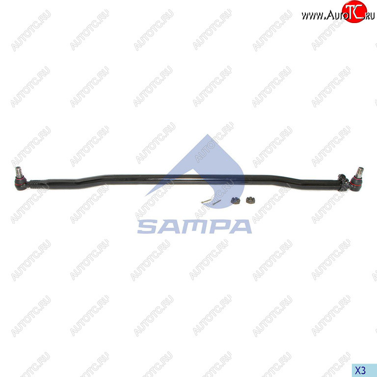 9 249 р. Тяга рулевая MERCEDES продольная SAMPA SAMPA 097.616-01  с доставкой в г. Майкоп