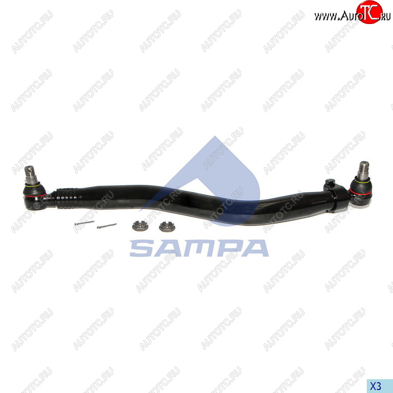 6 849 р. Тяга рулевая RENAULT Premium продольная L=860мм SAMPA SAMPA 097.734-01  с доставкой в г. Майкоп
