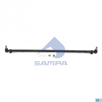 8 299 р. Тяга рулевая VOLVO FH9,12,16 поперечная L=1669мм SAMPA SAMPA 097.753-01  с доставкой в г. Майкоп. Увеличить фотографию 1