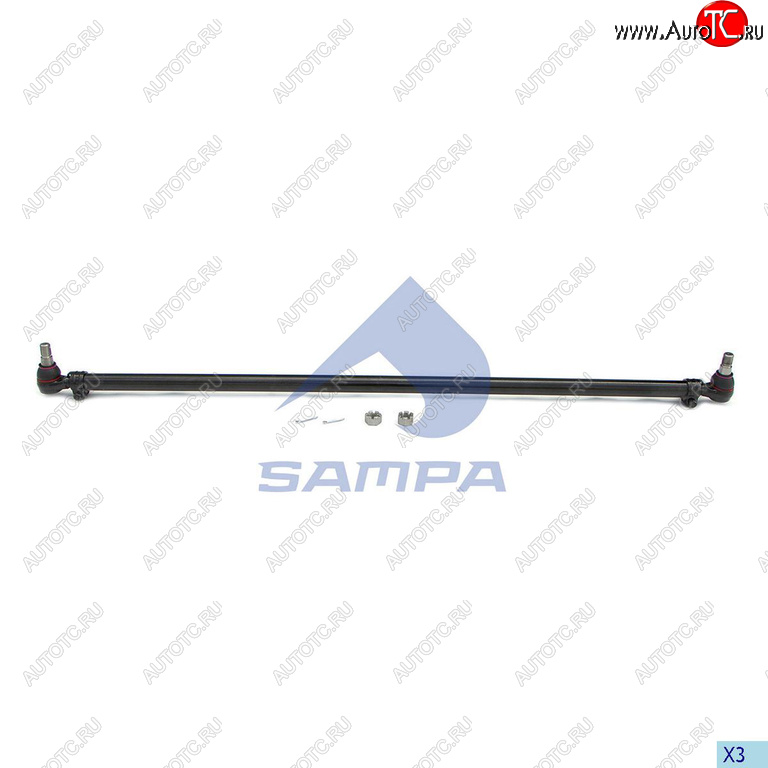 8 299 р. Тяга рулевая VOLVO FH9,12,16 поперечная L=1669мм SAMPA SAMPA 097.753-01  с доставкой в г. Майкоп