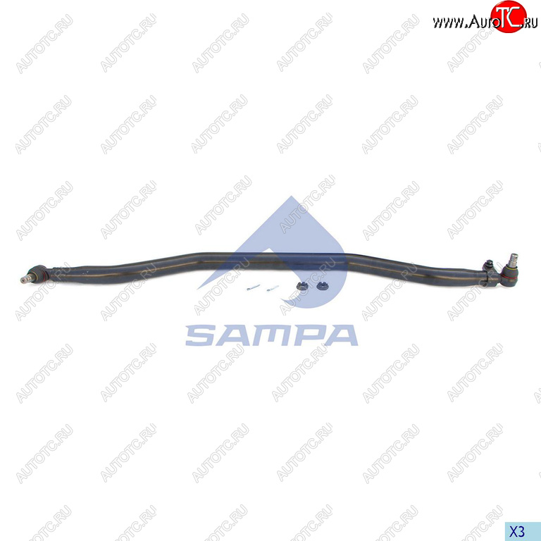10 349 р. Тяга рулевая SCANIA P,G,R,T series поперечная L=1625мм SAMPA SAMPA 097.760-01  с доставкой в г. Майкоп