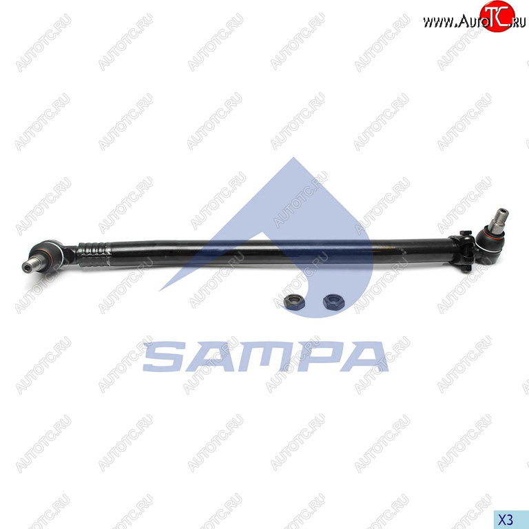 4 999 р. Тяга рулевая MERCEDES продольная L=776мм SAMPA SAMPA 097.777-01  с доставкой в г. Майкоп