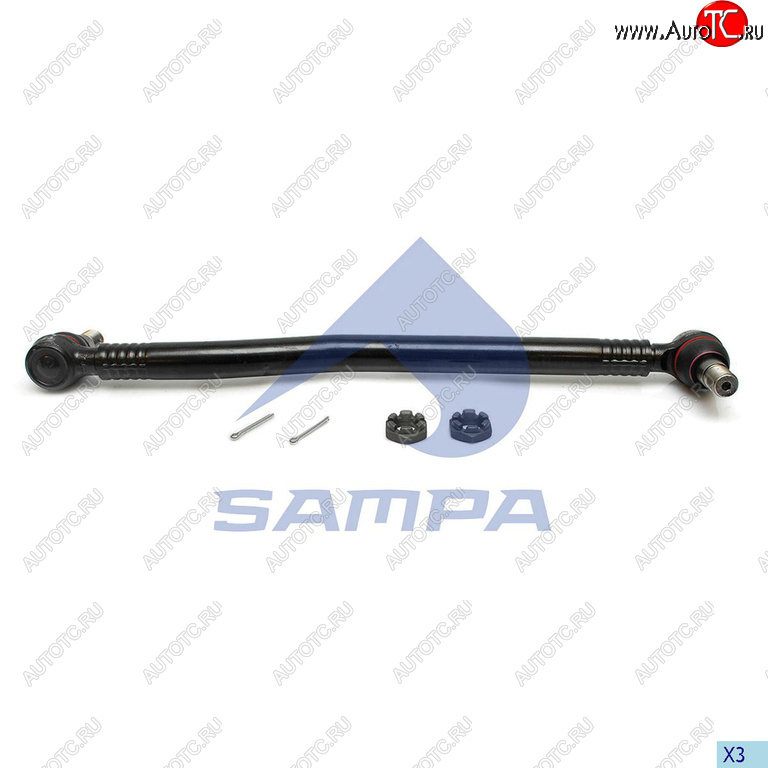 4 599 р. Тяга рулевая MERCEDES продольная L=711мм SAMPA SAMPA 097.786-01  с доставкой в г. Майкоп