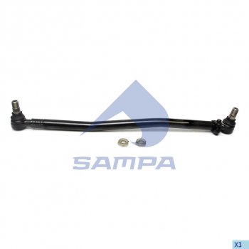 3 179 р. Тяга рулевая MERCEDES Actros MP2,MP3 продольная L=953 SAMPA SAMPA 097.787-01  с доставкой в г. Майкоп. Увеличить фотографию 1