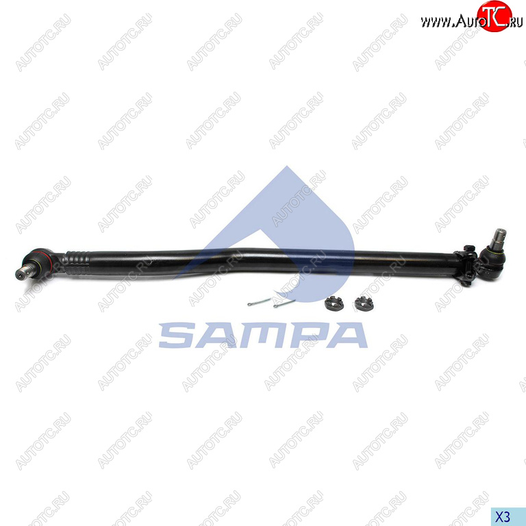 7 699 р. Тяга рулевая MAN TGA,TGS продольная L=1021 SAMPA SAMPA 097.814-01  с доставкой в г. Майкоп
