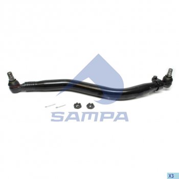 6 199 р. Тяга рулевая VOLVO RENAULT продольная L=830мм SAMPA SAMPA 097.859-01  с доставкой в г. Майкоп. Увеличить фотографию 1