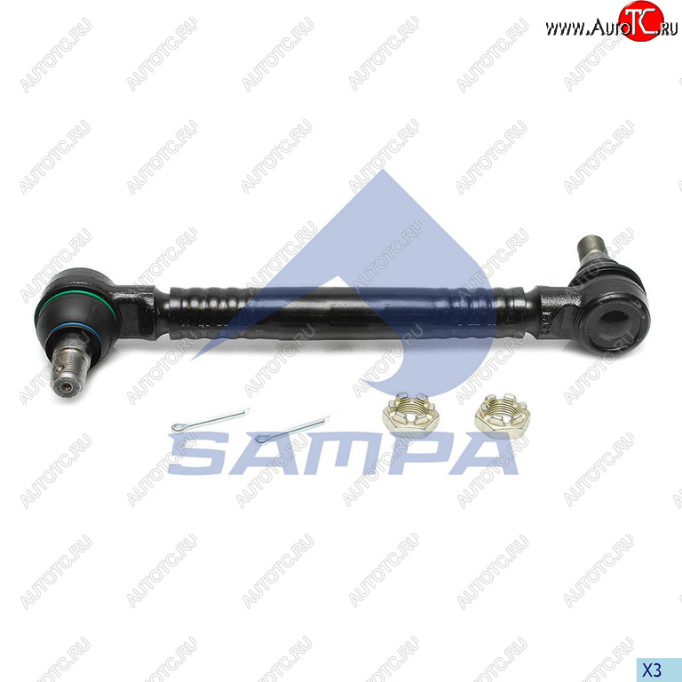 2 199 р. Стойка стабилизатора VOLVO RENAULT заднего (L=380) SAMPA SAMPA 097.866-01  с доставкой в г. Майкоп