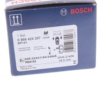 2 599 р. Колодки тормозные передние (4шт.) BOSCH Land Rover Discovery 1 LJ (1989-1998)  с доставкой в г. Майкоп. Увеличить фотографию 4