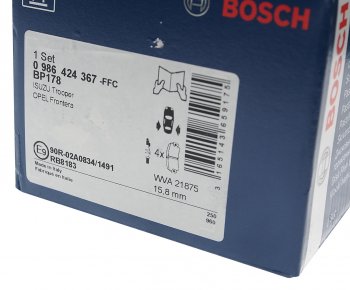 1 939 р. Колодки тормозные задние BOSCH Opel Frontera B 5 дв. дорестайлинг (1998-2001)  с доставкой в г. Майкоп. Увеличить фотографию 3