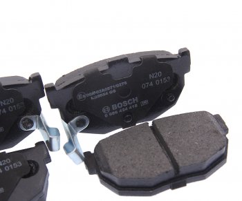 1 429 р. Колодки тормозные задние BOSCH KIA Cerato 1 LD седан рестайлинг (2005-2008)  с доставкой в г. Майкоп. Увеличить фотографию 2
