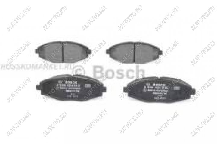 1 699 р. Колодки тормозные передние (4шт.) BOSCH Daewoo Matiz M100 дорестайлинг (1998-2000)  с доставкой в г. Майкоп