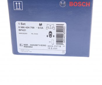 4 399 р. Колодки тормозные задние (4шт.) BOSCH Mercedes-Benz ML class W163 дорестайлинг (1997-2001)  с доставкой в г. Майкоп. Увеличить фотографию 4