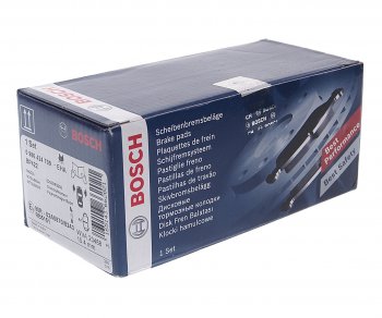 2 469 р. Колодки тормозные передние (4шт.) BOSCH Mitsubishi Pajero 3 V70 дорестайлинг (1999-2003)  с доставкой в г. Майкоп. Увеличить фотографию 2