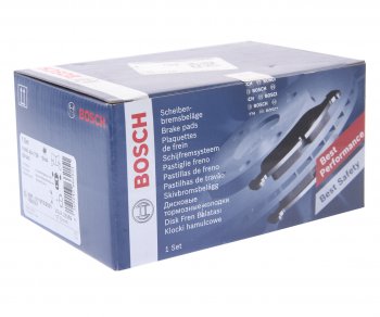 2 199 р. Колодки тормозные передние (4шт.) BOSCH Hyundai Santa Fe SM (2000-2012)  с доставкой в г. Майкоп. Увеличить фотографию 3