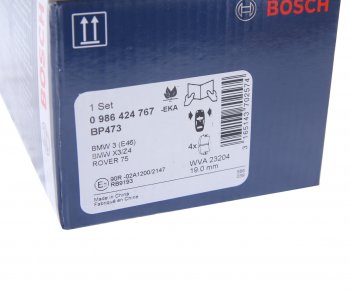 3 599 р. Колодки тормозные передние (4шт.) BOSCH BMW 3 серия E46 седан дорестайлинг (1998-2001)  с доставкой в г. Майкоп. Увеличить фотографию 4