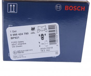 4 749 р. Колодки тормозные передние (4шт.) BOSCH Ford Galaxy WGR минивэн рестайлинг (2000-2006)  с доставкой в г. Майкоп. Увеличить фотографию 4