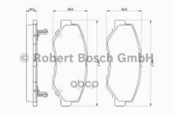 Колодки тормозные передние (4шт.) BOSCH Honda CR-V RM1,RM3,RM4 рестайлинг (2014-2018)