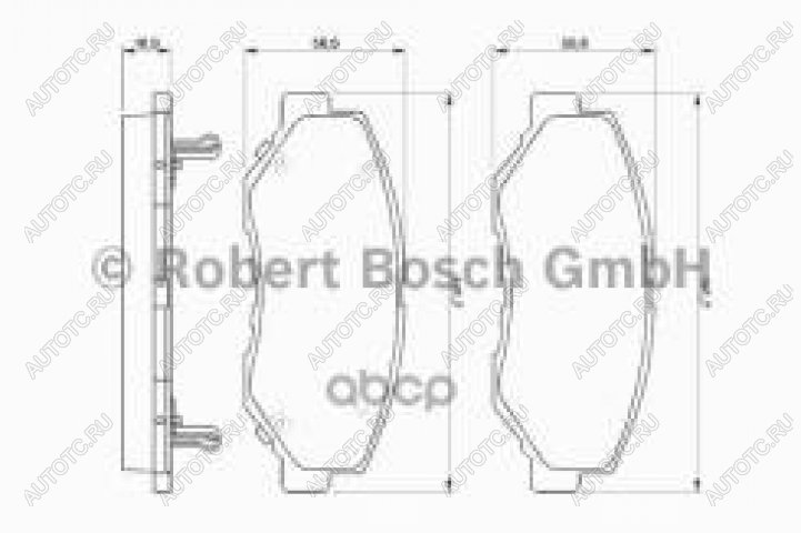 2 599 р. Колодки тормозные передние (4шт.) BOSCH Honda Accord 8 CS купе рестайлинг (2010-2012)  с доставкой в г. Майкоп