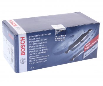 1 489 р. Колодки тормозные передние (4шт.) BOSCH Лада нива 4х4 2121 Бронто 3 дв. 1-ый рестайлинг (2017-2019)  с доставкой в г. Майкоп. Увеличить фотографию 3