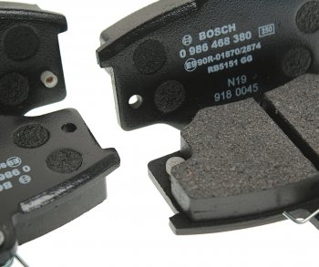 1 859 р. Колодки тормозные передние (4шт.) BOSCH Лада 2110 седан (1995-2007)  с доставкой в г. Майкоп. Увеличить фотографию 2