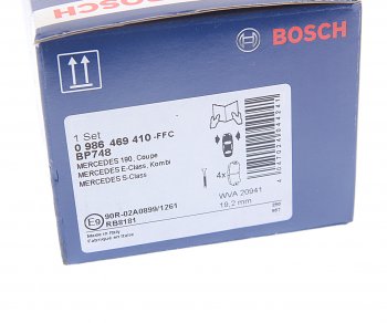 2 599 р. Колодки тормозные передние (4шт.) BOSCH Mercedes-Benz E-Class W124 седан дорестайлинг (1984-1993)  с доставкой в г. Майкоп. Увеличить фотографию 4