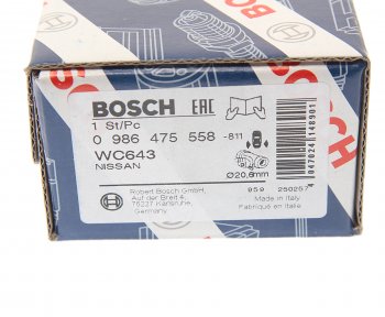 919 р. Цилиндр тормозной задний NISSAN Bluebird,Sunny левыйправый BOSCH BOSCH 0986475558  с доставкой в г. Майкоп. Увеличить фотографию 4