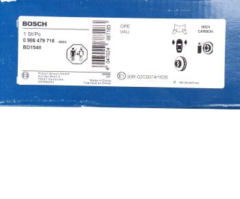 6 799 р. Диск тормозной RENAULT Master передний (1шт.) BOSCH BOSCH 0986479716  с доставкой в г. Майкоп. Увеличить фотографию 5