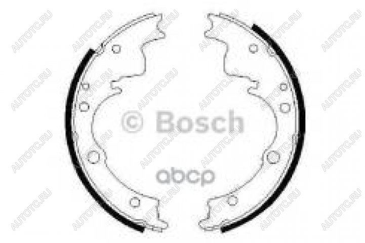 10 599 р. Колодки тормозные задние барабанные 4шт. BOSCH Iveco Daily (1999-2006)  с доставкой в г. Майкоп