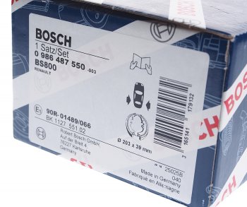 1 649 р. Колодки тормозные задние барабанные 4шт. BOSCH Renault Megane BA,DA,LA купе дорестайлинг (1995-1999)  с доставкой в г. Майкоп. Увеличить фотографию 4