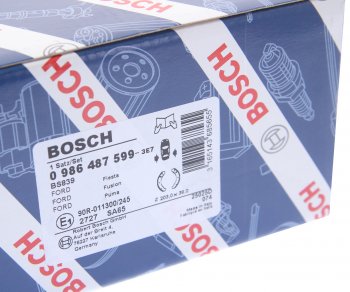 2 499 р. Колодки тормозные задние барабанные 4шт. BOSCH Ford Fiesta 4 хэтчбэк 5 дв. дорестайлинг (1995-1999)  с доставкой в г. Майкоп. Увеличить фотографию 4