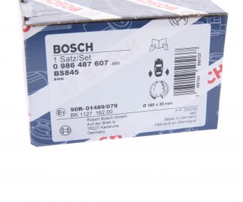 2 599 р. Колодки тормозные задние барабанные 4шт. BOSCH BMW 3 серия E46 седан дорестайлинг (1998-2001)  с доставкой в г. Майкоп. Увеличить фотографию 4