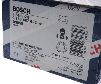 2 879 р. Колодки тормозные задние барабанные (4шт.) BOSCH Volvo XC70 дорестайлинг (2007-2013)  с доставкой в г. Майкоп. Увеличить фотографию 4