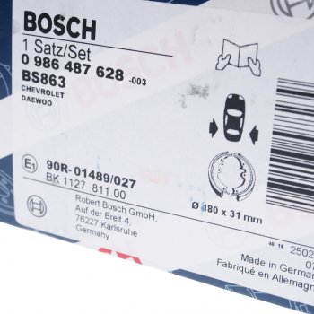 1 349 р. Колодки тормозные задние (4шт.) BOSCH Daewoo Matiz M150 рестайлинг (2000-2016)  с доставкой в г. Майкоп. Увеличить фотографию 5
