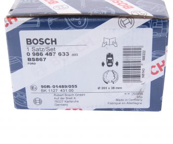 2 489 р. Колодки тормозные задние барабанные (4шт.) BOSCH Ford Focus 1 седан дорестайлинг (1998-2002)  с доставкой в г. Майкоп. Увеличить фотографию 4
