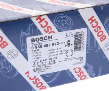 2 199 р. Колодки тормозные задние барабанные (4шт.) BOSCH Hyundai Matrix 1 FC 2-ой рестайлинг (2008-2010)  с доставкой в г. Майкоп. Увеличить фотографию 4