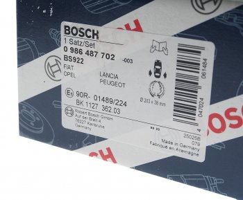 2 699 р. Колодки тормозные задние стояночного тормоза (4шт.) BOSCH Opel Corsa D   дорестайлинг, хэтчбэк 5 дв. (2006-2010)  с доставкой в г. Майкоп. Увеличить фотографию 4