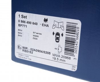 3 999 р. Колодки тормозные передние (4шт.) BOSCH BMW 3 серия E46 седан дорестайлинг (1998-2001)  с доставкой в г. Майкоп. Увеличить фотографию 3