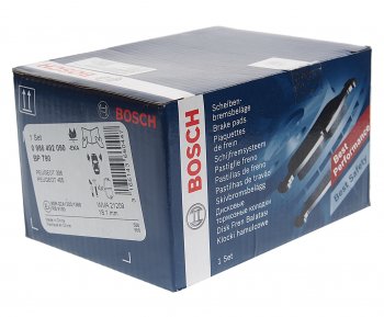 2 449 р. Колодки тормозные передние (4шт.) BOSCH Peugeot 406 8B седан дорестайлинг (1995-1999)  с доставкой в г. Майкоп. Увеличить фотографию 2